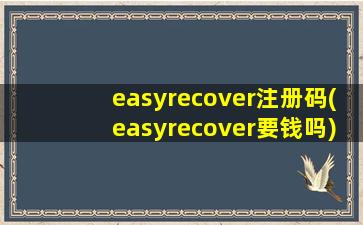 easyrecover注册码(easyrecover要钱吗)